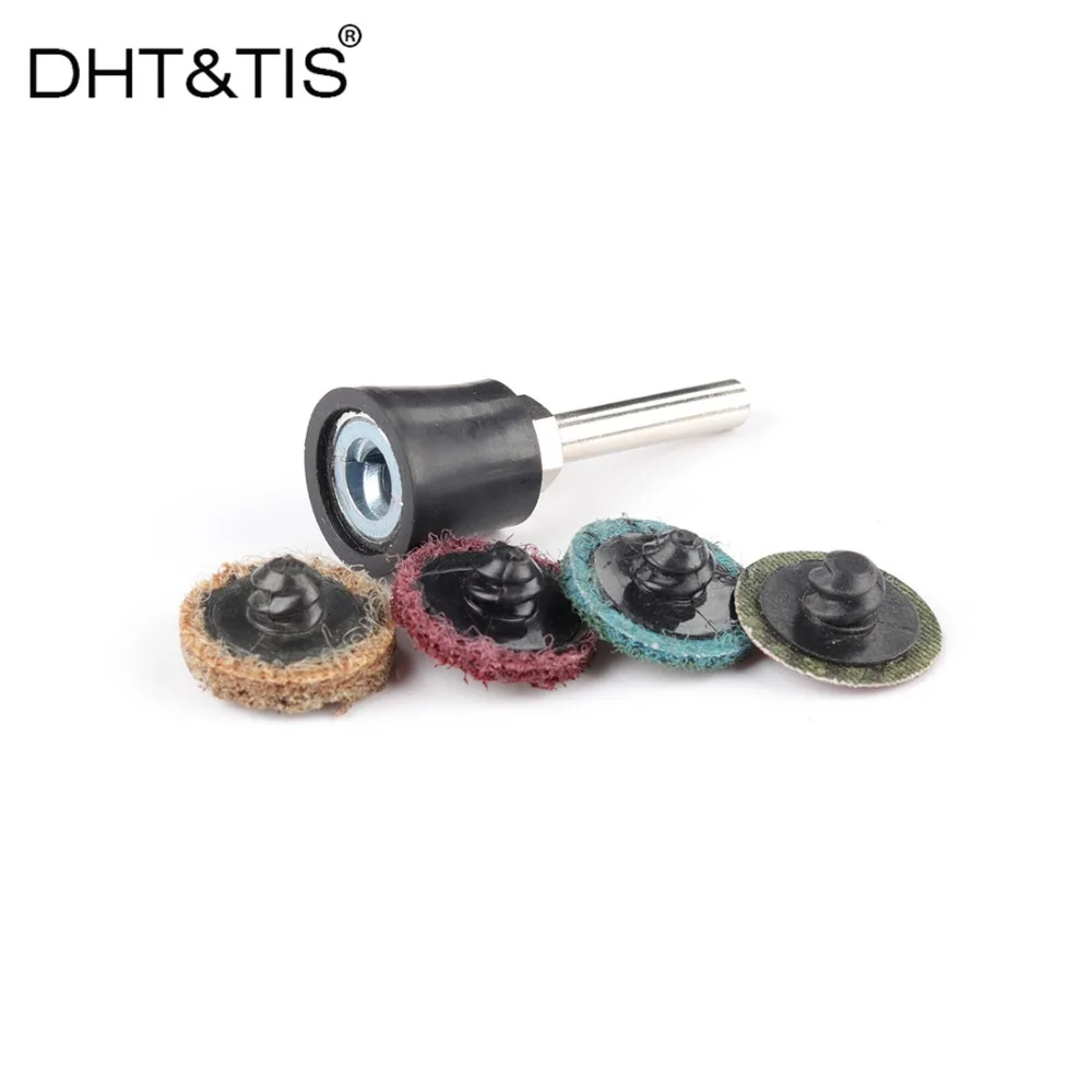 DHT & TIS 16 шт 1 дюйм + держатель грубого и тонкого скотча шлифовальный диск нейлон Scour