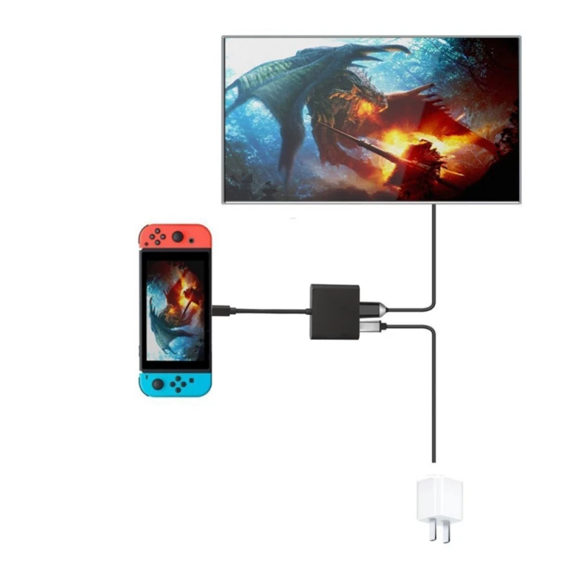 3-в-1 Type-C USB C в HDMI адаптер конвертер с 3 0 + зарядным портом для Samsung/Chromebook Pixel/Dell XPS13 |