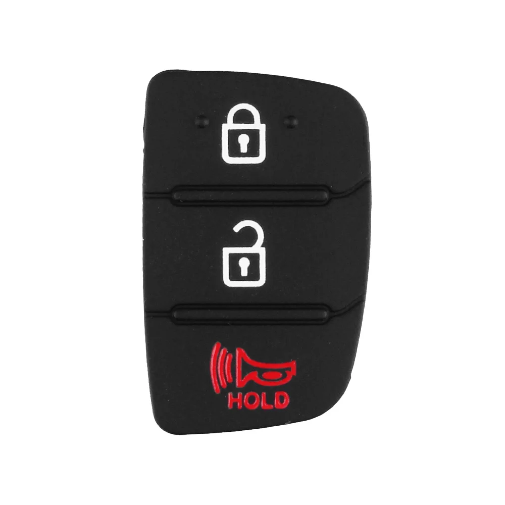 2 plus 1 Buttons pad Dandkey Замена 3/4 кнопки дистанционного ключа брелок автомобильный чехол для ключей Стайлинг для hyundai IX35 i20 лезвие оболочки ключа силиконовый коврик - Цвет: 2 plus 1 Buttons pad