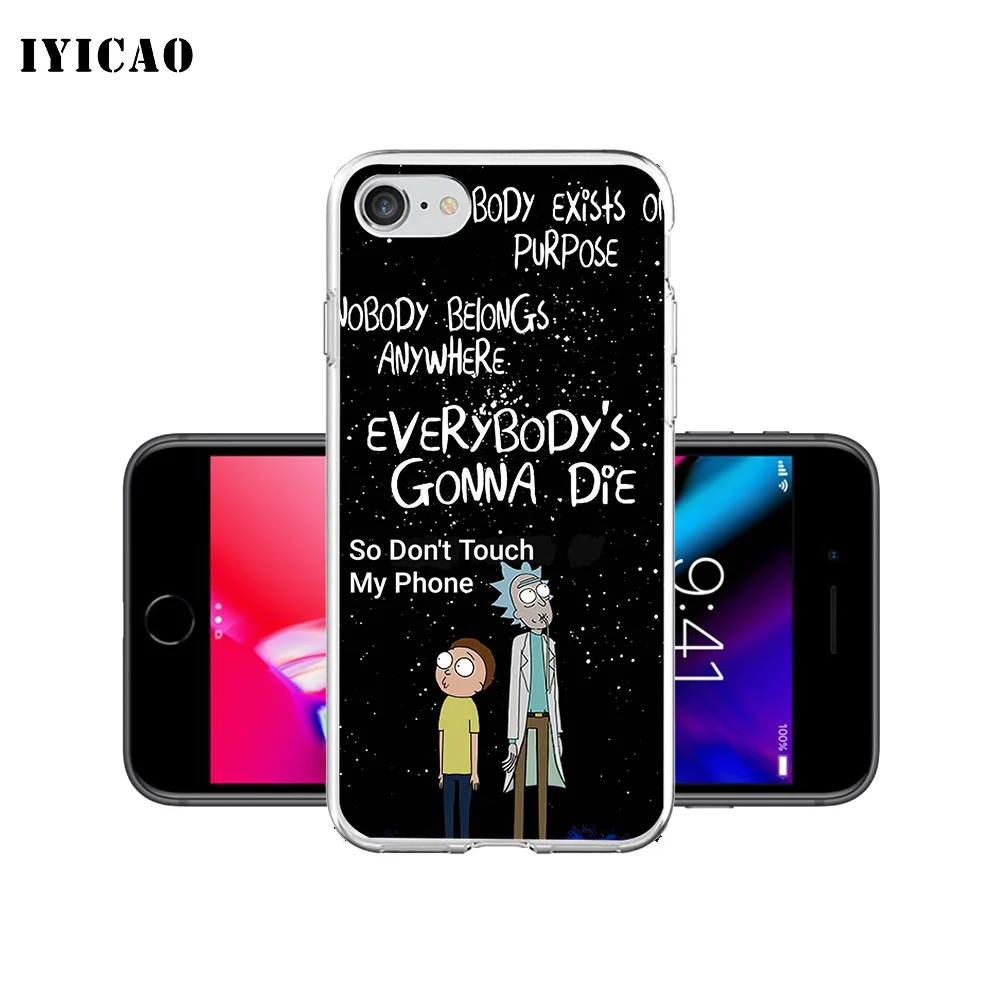 IYICAO не трогайте мой телефон Мягкий силиконовый чехол для iPhone X XR XS MAX 6 6s 7 8 Plus 5 5S SE TPU
