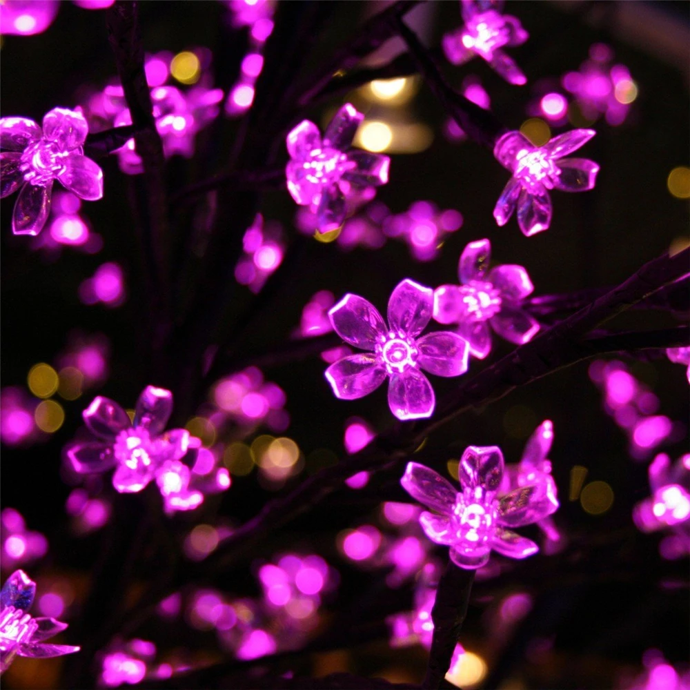 2015 LED Вишневое дерево светло розовый светодиод 2 м 1248 вишневые цветы