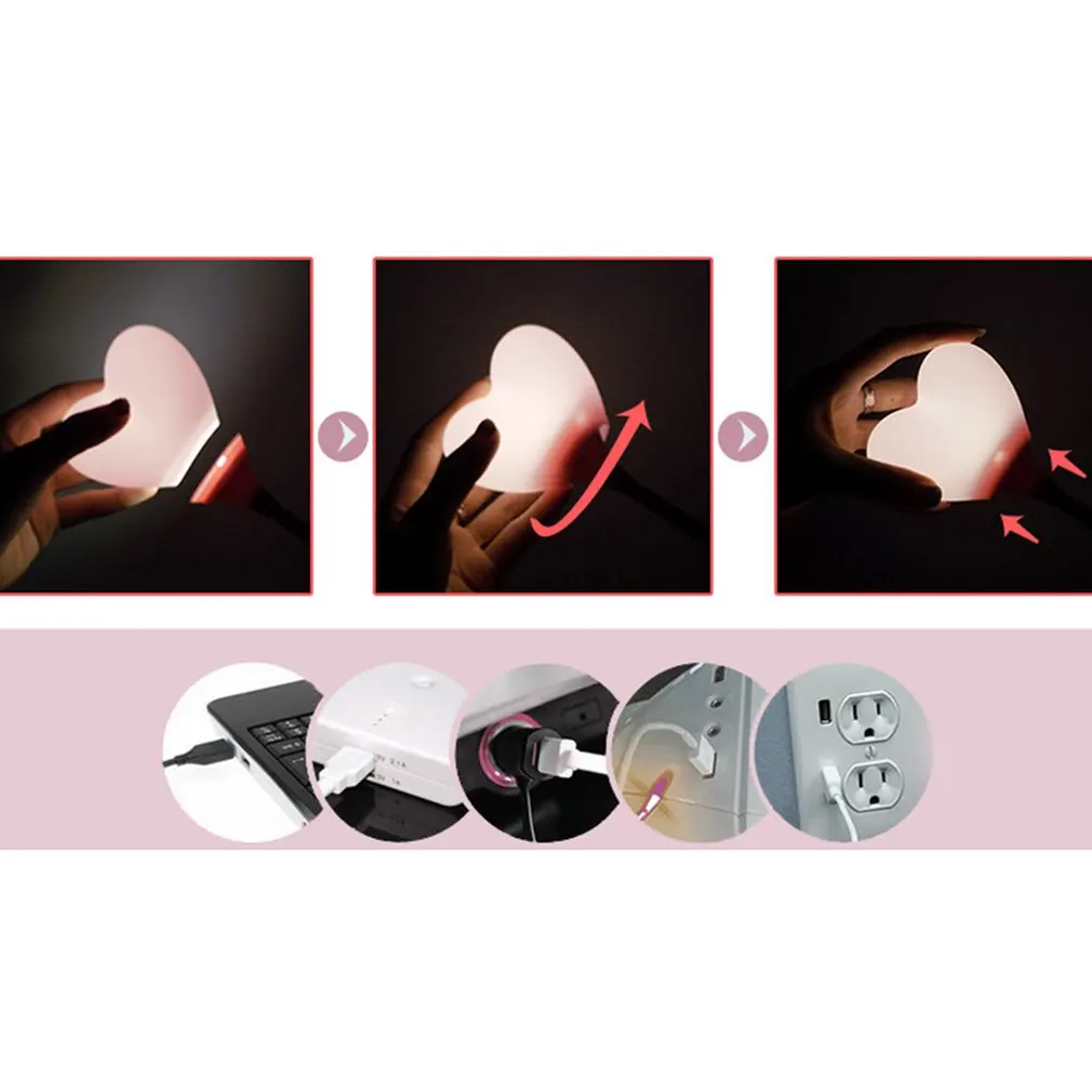 Креативная Ночная лампа с надписью Love Night световая среда usb датчик заряда