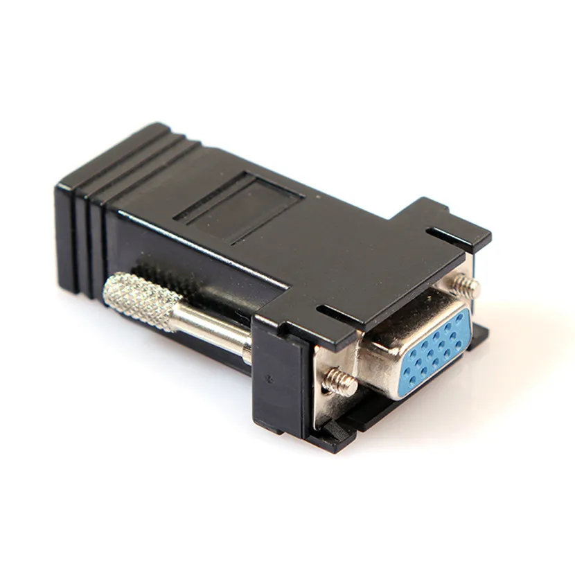 500 шт./лот VGA мама к RJ45 LAN CAT5 CAT5E CAT6 Сетевой Кабель адаптер соединитель удлинитель|vga