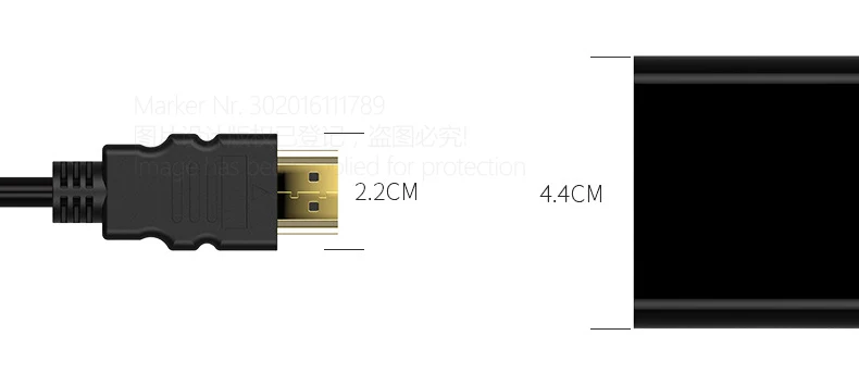 AUN HDMI к VGA адаптер Мужской к Famale конвертер адаптер для ПК, проектор, опционально с аудио