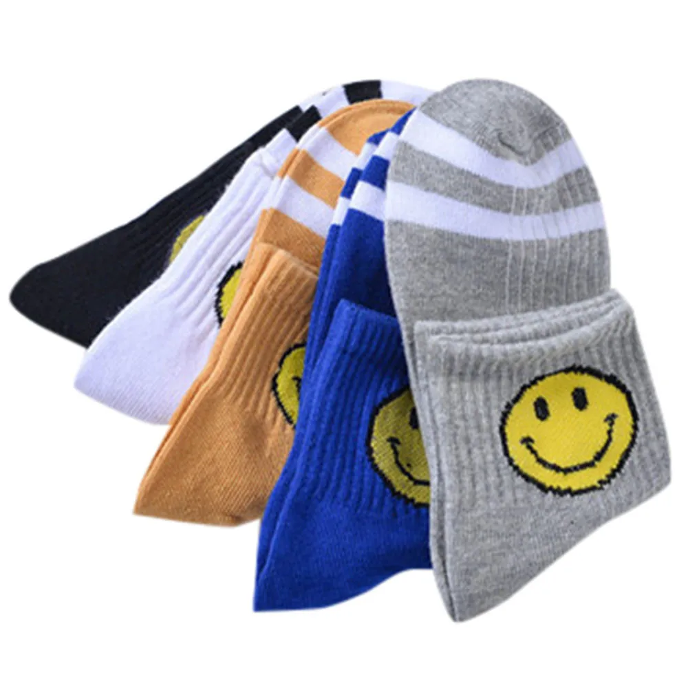 New Arrival Fashion Hot Sales Woman's Socks Unisex Warm Cool Casual Cotton Smile Ankle | Женская одежда