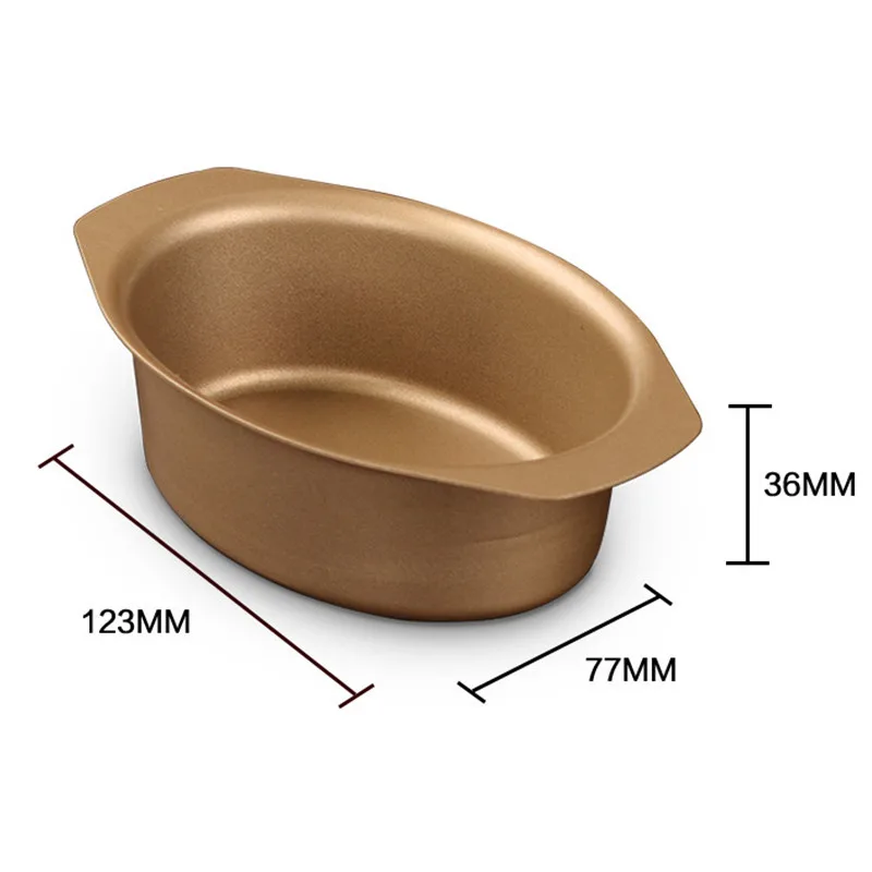 Антипригарная мини форма для сыра пирога овальная из углеродистой стали