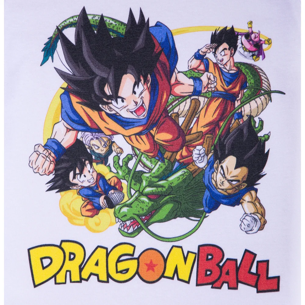 Хлопковые футболки с драконами и шариками Z Surper Saiyan Goku для детей, белая футболка с изображением дракона и Шарика Z veget, короткие футболки с круглым вырезом для малышей