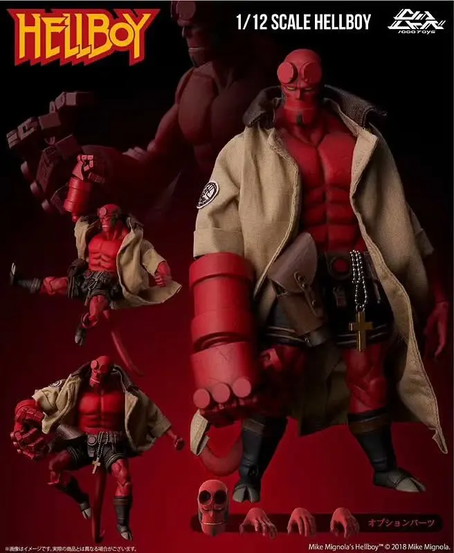 Хеллбой дьявол 100 игрушки 1/12 весы BJD совместный подвижный с реальной ткань