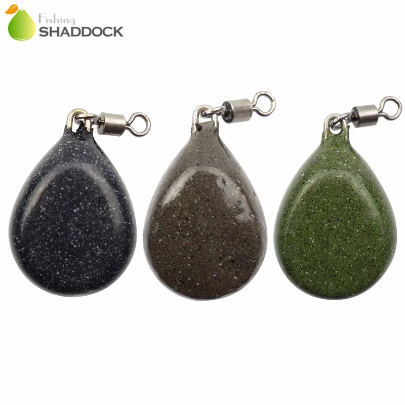 3 шт. Карп Рыболовная плоская груша подводит темные камуфляжные черные