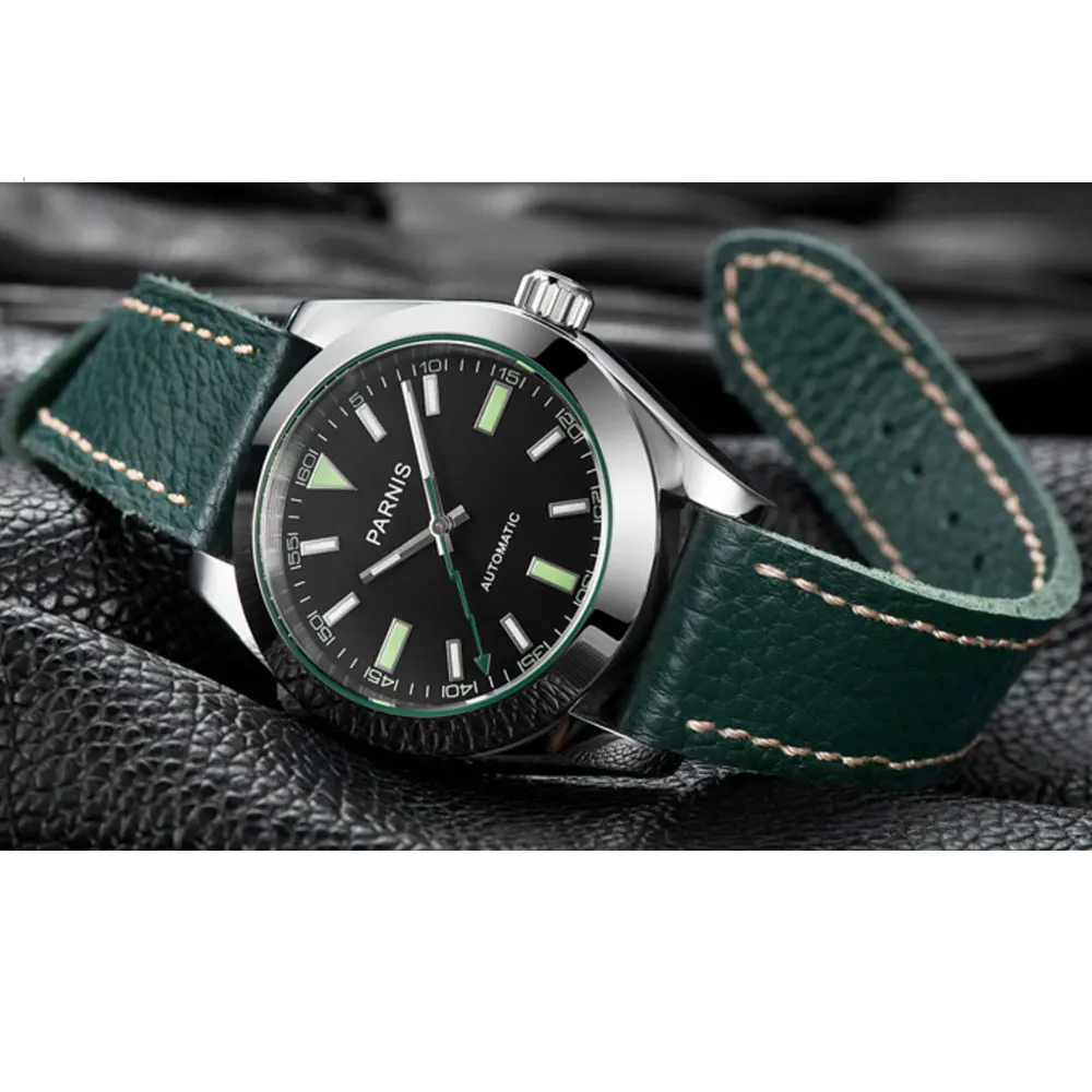 Мужские автоматические часы с сапфировым стеклом 40 мм | Наручные