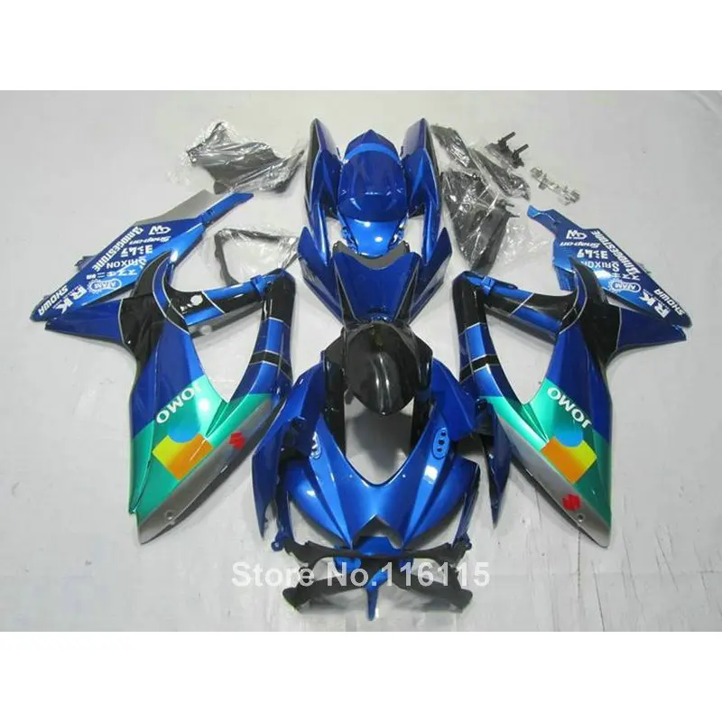 

Обтекатель комплект для SUZUKI K8 K9 GSXR 600 700 2008 2009 2010 GSXR600 GSXR750 08 09 10 синий зеленый JOMO Обтекатели 62-18
