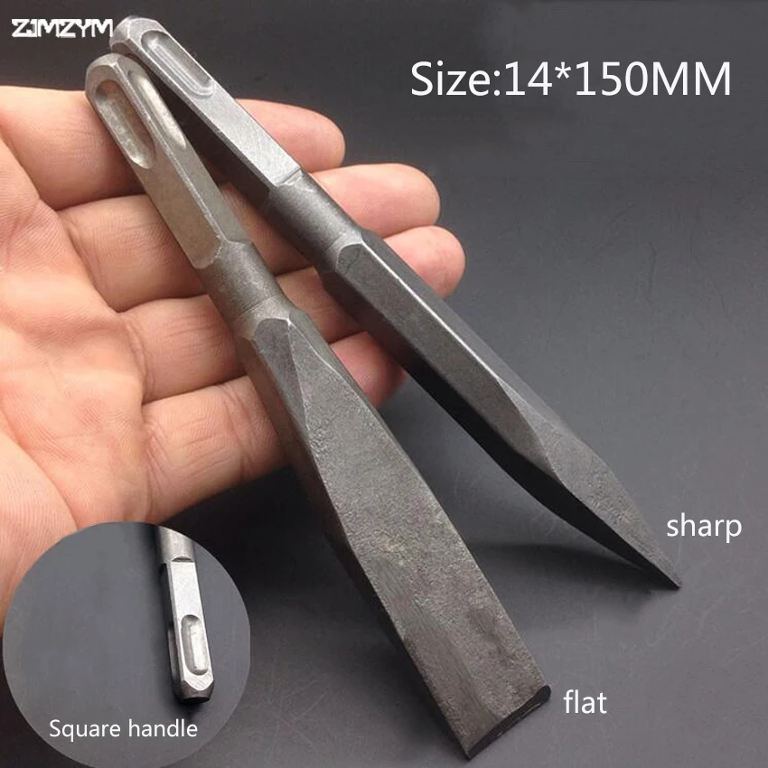 

Flat And Pointed Cold Chisel 140mm Length Rotary Electric Hammer Drill Bit For Woodworking Concrete Wall Rock