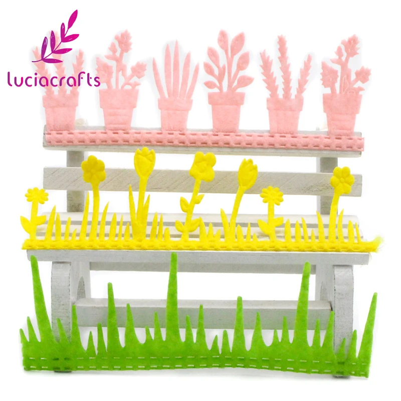 Lucia crafts 2y/lot Трава цветок стиль кружева ленты ручной работы кружевная отделка одежды шитье «сделай сам» материал вечерние аксессуары Q0803