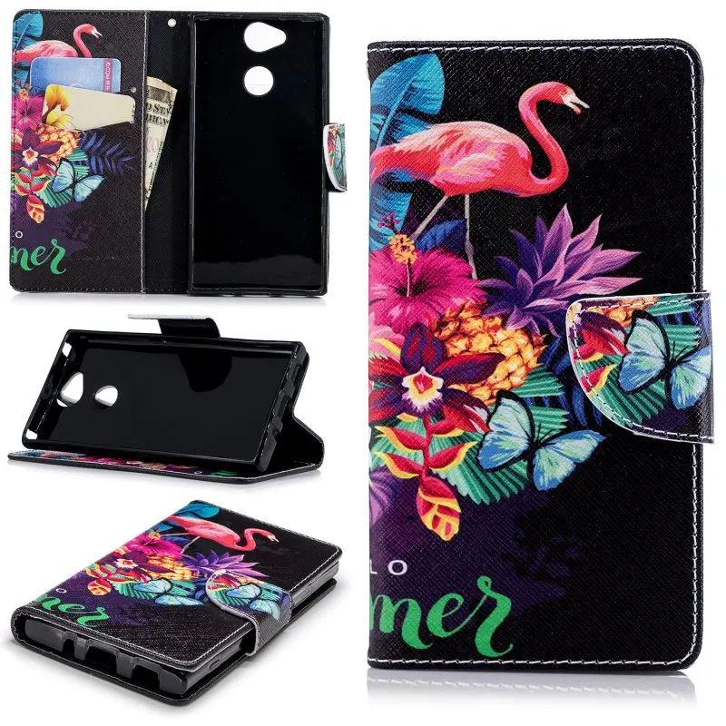 Luxury Case Cover for Sony Xperia XA2 Wallet Dual Fashion Magnetic Leather Protective Shell Coque Flip Cases | Мобильные телефоны и