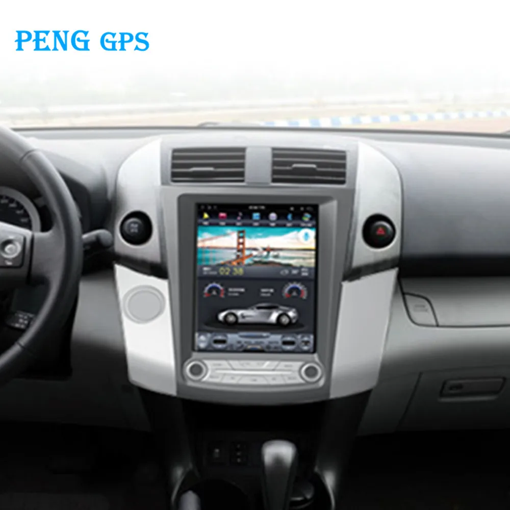 Автомобильный gps навигатор Tesla для Toyota RAV4 2003 2004 2005 2006 2007 2008 2009 головное устройство мультимедийное радио без DVD плеера 4K