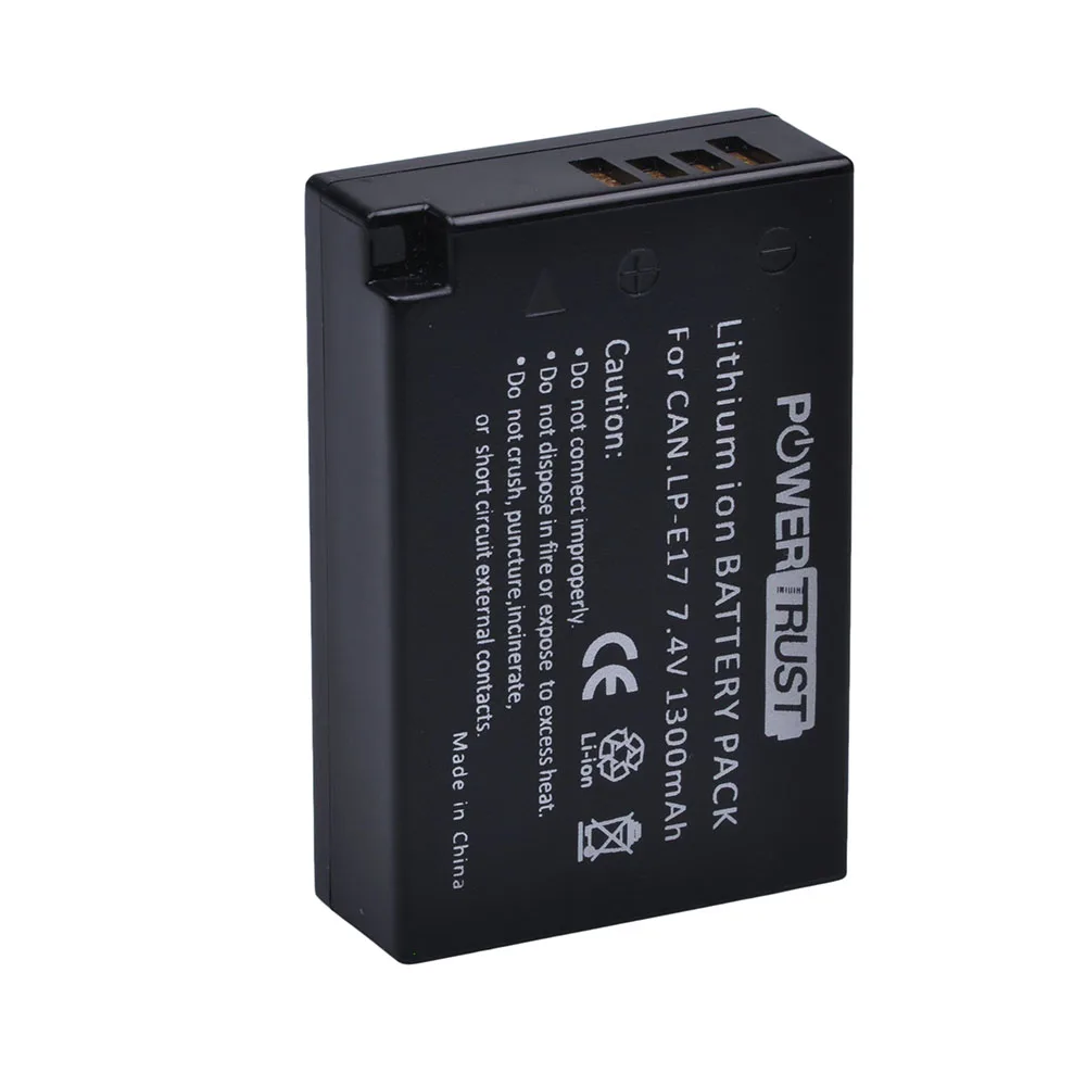 Литий ионный аккумулятор PowerTrust для Canon EOS M3 M5 750D 760D 800D T6i T6s 8000D Kiss X8i 1300 мАч|battery for
