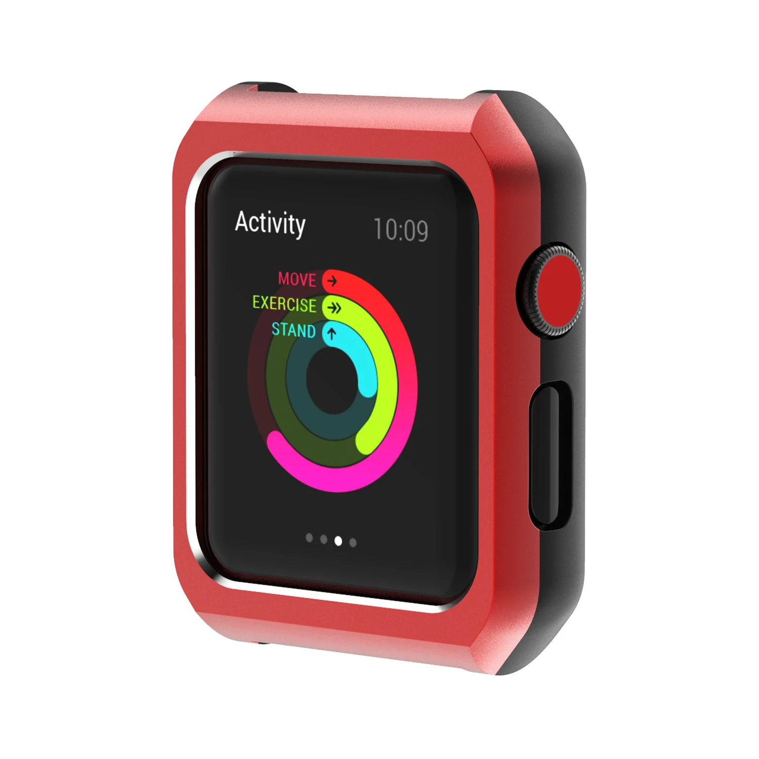 Защитный чехол с магнитной рамкой для Apple Watch 38 мм 42 мм для IWatch Series 1 2 3 Встроенный магнит - Цвет: Red Black