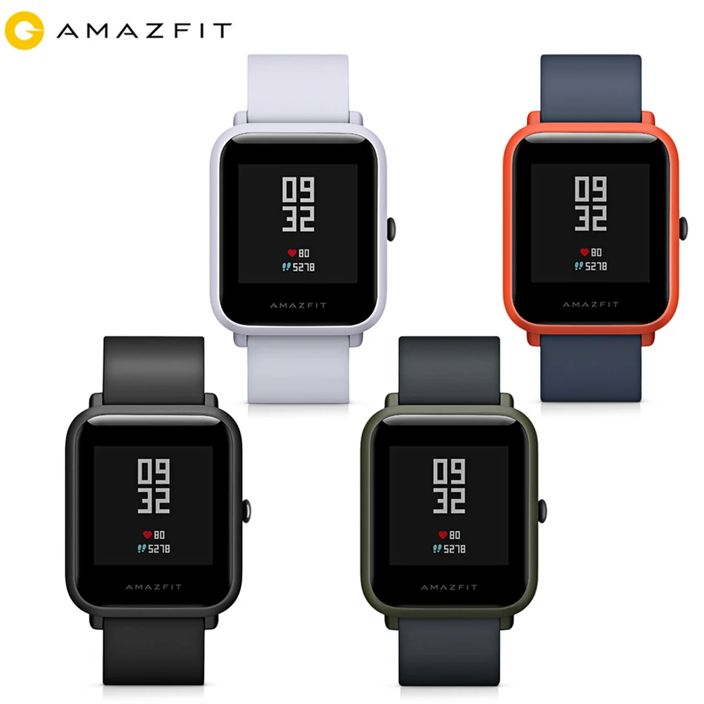 Смарт-часы AMAZFIT BIP A1608 с пульсометром, GPS и ГЛОНАСС | Электроника |  АлиЭкспресс
