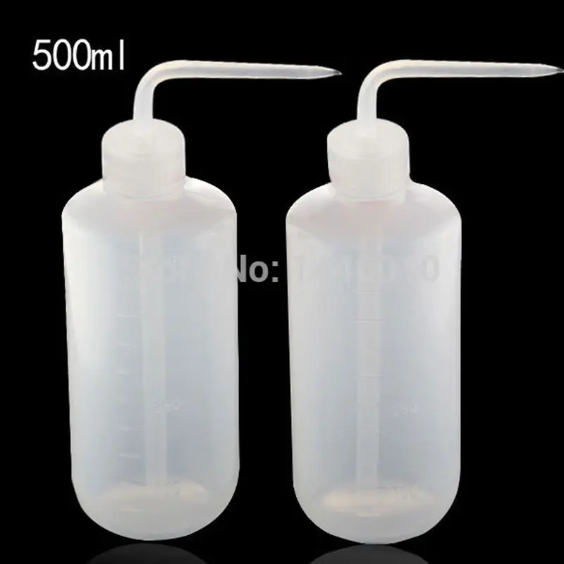 

2PCS Plastic White Top Tattoo Spray Bottle 500ml Tattoo Diffuser Green Soap Supply Wash Squeeze Bottle Free shipping