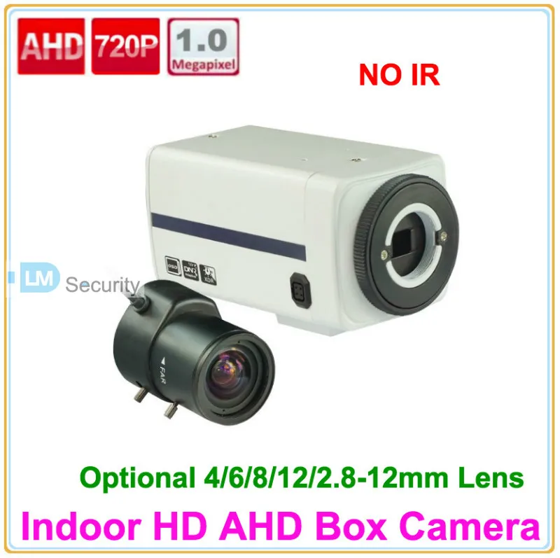 Lihmsek Free Shipping HD AHD Box Camera 720P 1.0 Megapixel CCTV Can be with 4/6/8/12mm Lens or 2.8-12mm Vari-focal lens | Безопасность и