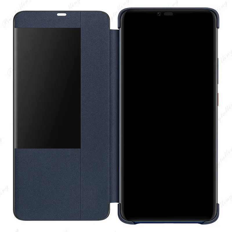 Чехол HUAWEI MATE 20, официальный умный защитный чехол для экрана HUAWEI MATE 20 Pro, кожаный чехол с откидной крышкой