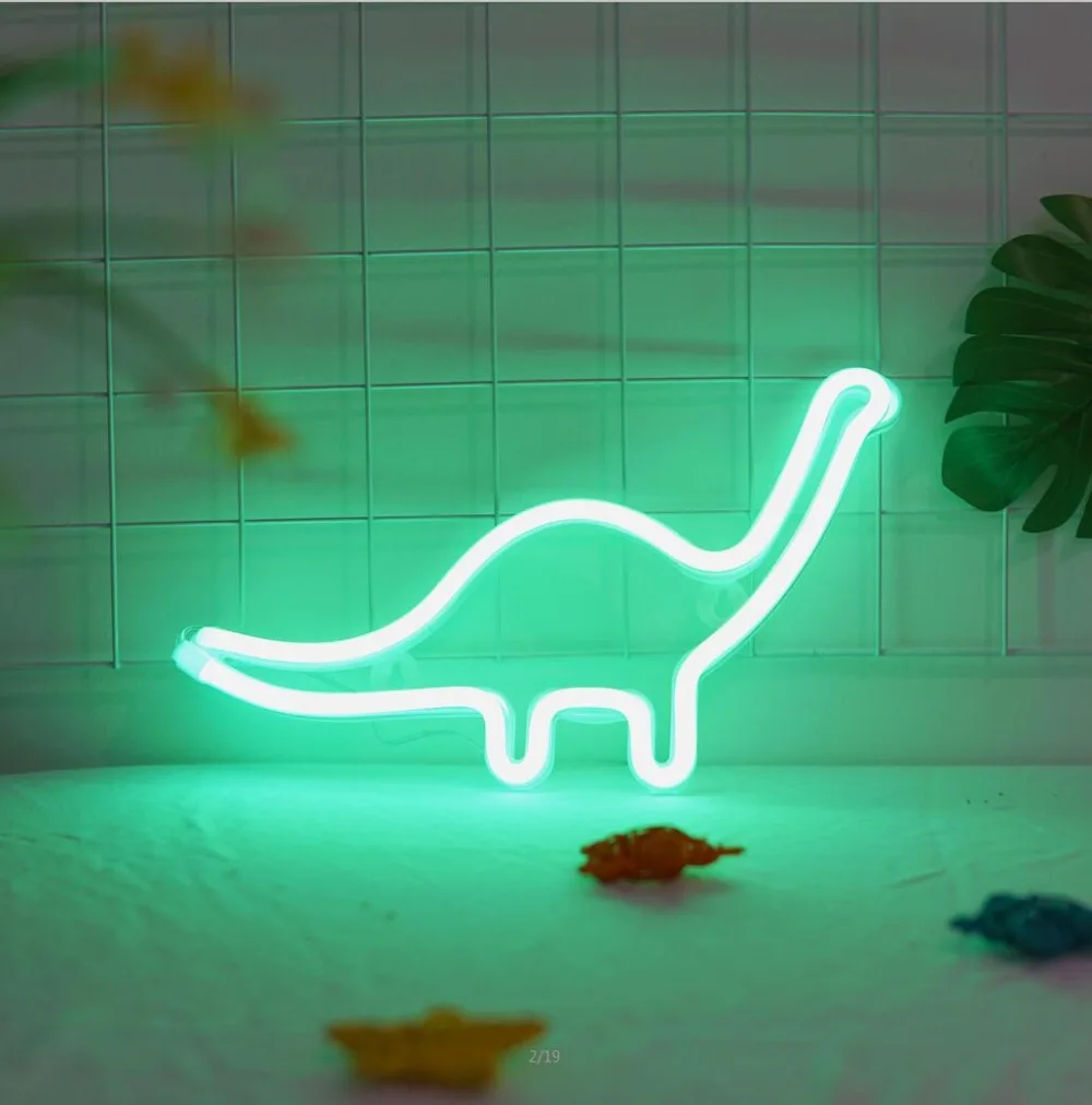 Светодиодный светильник с неоновой звездой луной КАКТУСОМ губами фламинго