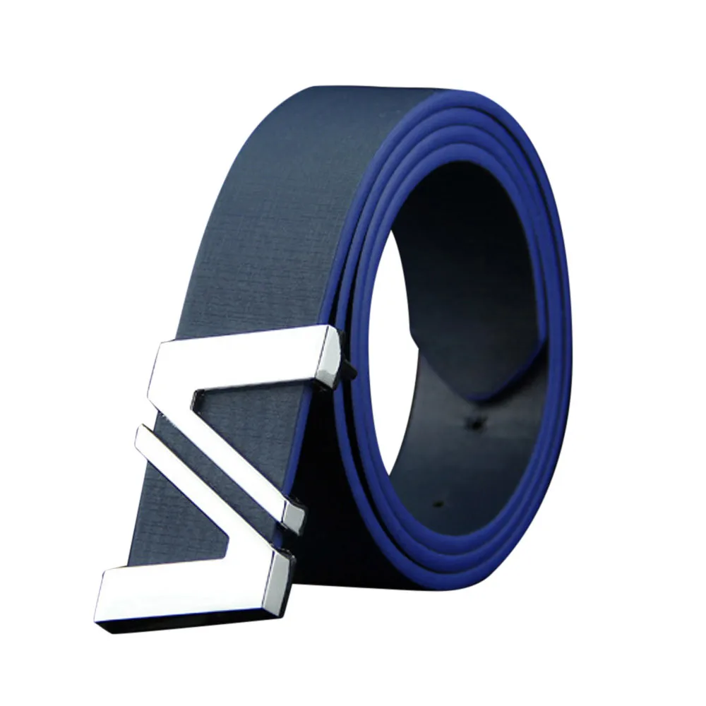 Ремень мужской кожаный роскошный модный пояс с винтажной пряжкой для