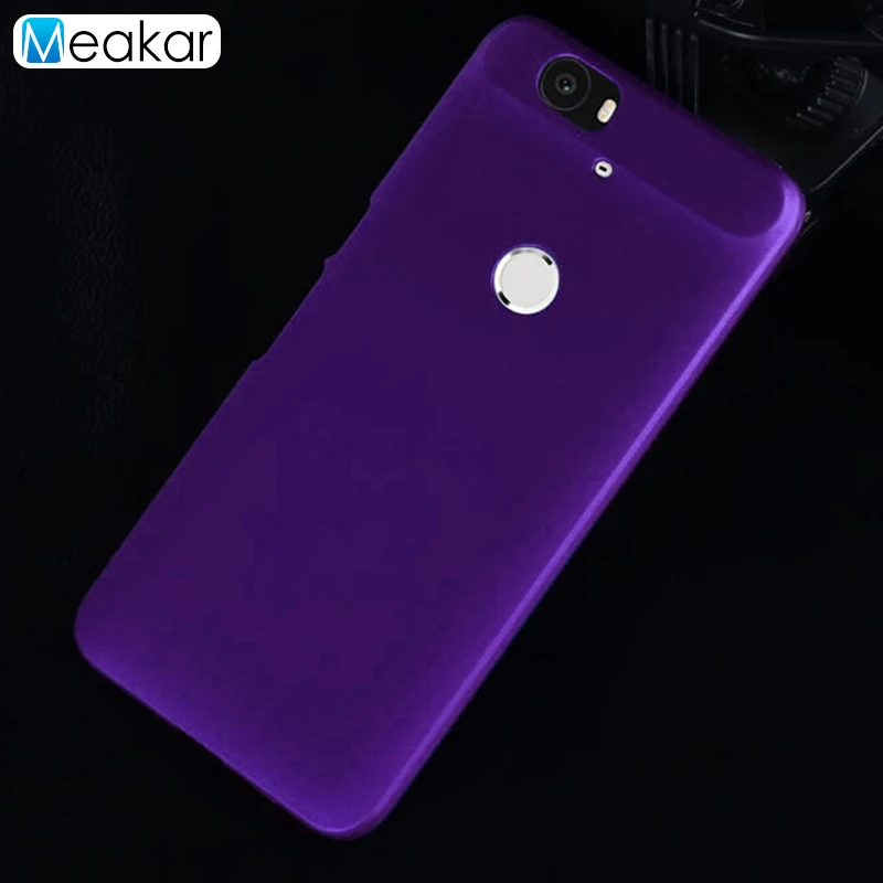purple Матовая Пластик Coque 5.7For Nexus 6P чехол для huawei Google Nexus 6P телефонный чехол-лента на заднюю панель - Цвет: purple
