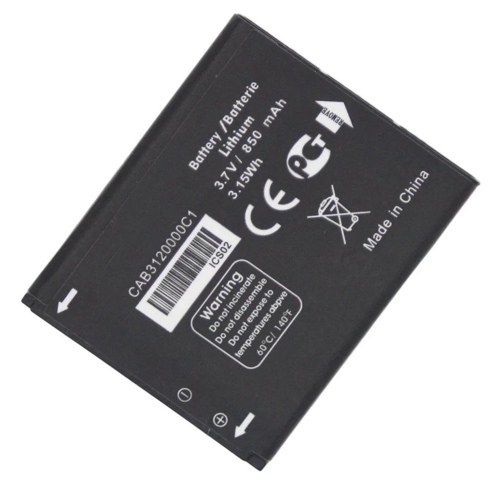 20 шт./лот CAB23A0000C1 850 мАч аккумулятор для мобильного телефона TCL / Alcatel OT710 OT 800 OT880a