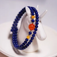 sinya natural gem stones bracelet agate lapis lazuli beeswax elastic bangles for lover women ladies mum best gift hot sale