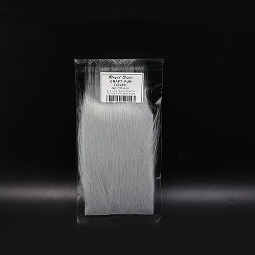light grey 2 сумки 8 цветов на выбор длинные искусственные поделки мех Стример Летать Связывание материалов 4-5 дюймов Длинные Синтетические волокна для приманки - Цвет: light grey