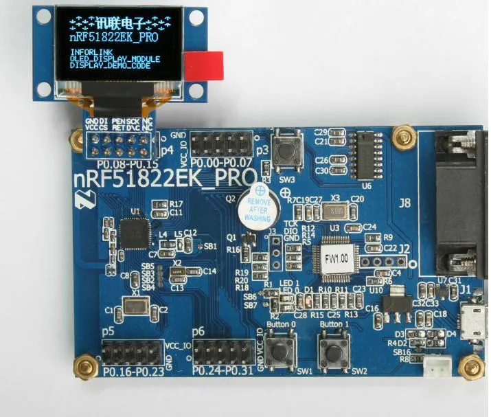 Быстрая бесплатная доставка NRF51822 макетная плата для подключения холодного света