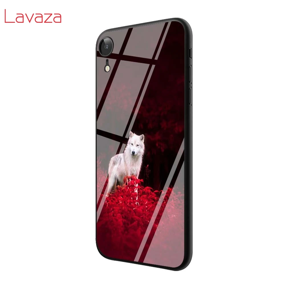 TG7 Lavaza T58 sb55 Wolf закаленное стекло ТПУ чехол для iPhone 6 6S 7 8 Plus 5 5S SE XR X XS 11 Pro MAX чехлы - Цвет: TG7