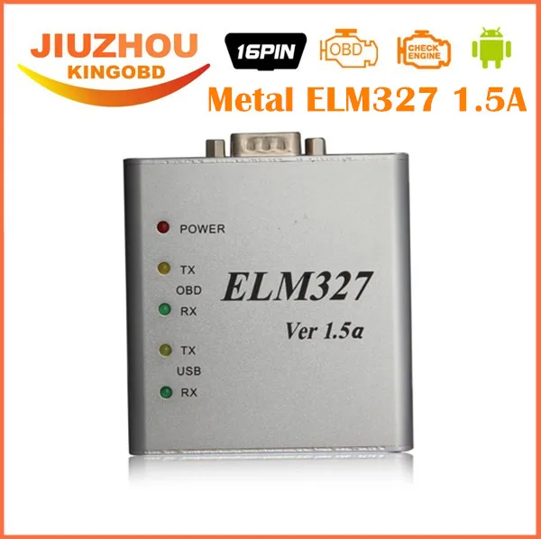 2017 металлический сканер ELM327 Ver 1.5a программное обеспечение OBD2 считыватель кодов USB