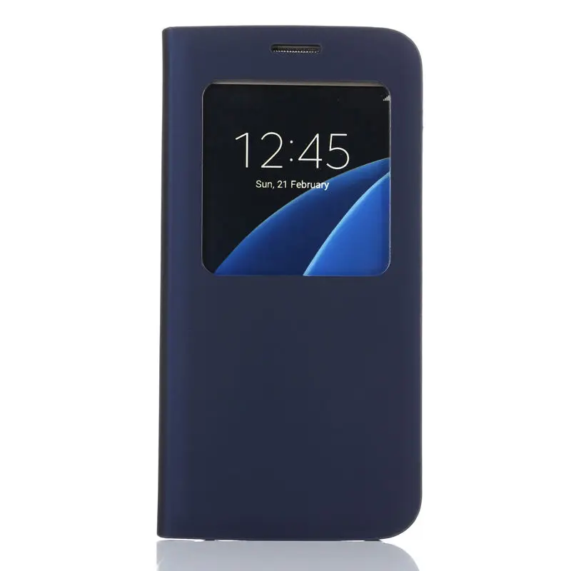 S-GUARD S7 чехол для samsung Galaxy край микросхема Кожаный чехол-книжка функция