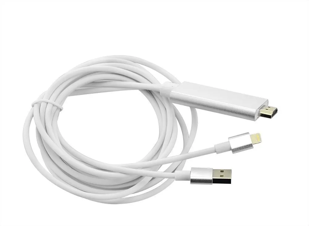 HDMI Adapter/ HDTV Cable DMG AV TV MHL Adapter For iPad/iPhone 5S 6 6P 6S With USB Charger (Multicolor) | Электроника