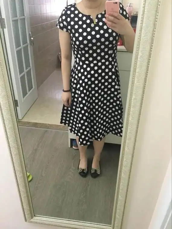 Joineles размера плюс 4XL женское ретро платье 50s 60s винтажное рокабилли Свинг feminino vestidos с v-образным вырезом в горошек женское вечернее платье