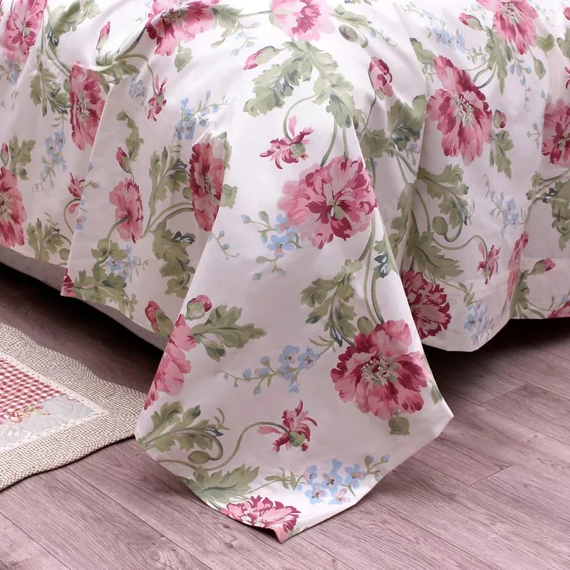 One Flat Sheet 100% Egyptian Cotton 600 TC Printed Colors Queen Size 240 x 250 Cm Customize | Sheets