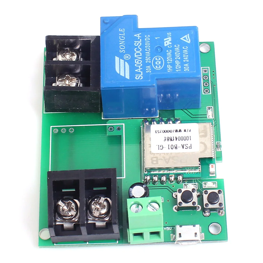 Релейный модуль дистанционного управления с Wi Fi 5 В 30 А 6000 Вт|relay module|power moduleswitch 5v |