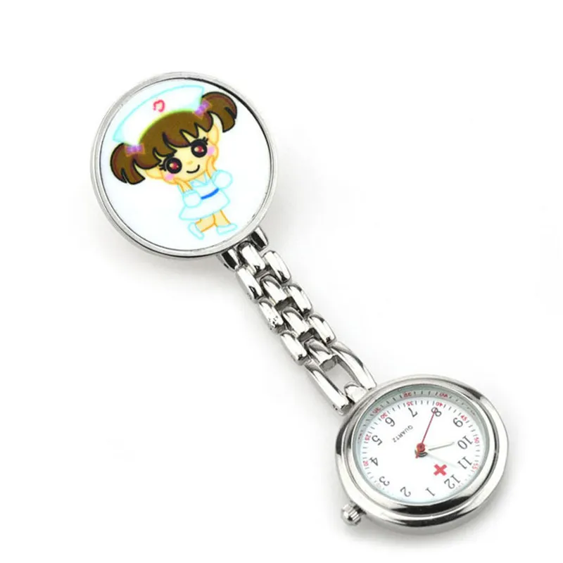 

Gift Doctor Pendant Pocket Quartz Red Cross Brooch Nurses Watch Fob Hanging Medical Pocket Watch Relogio Clock Lovely Girl
