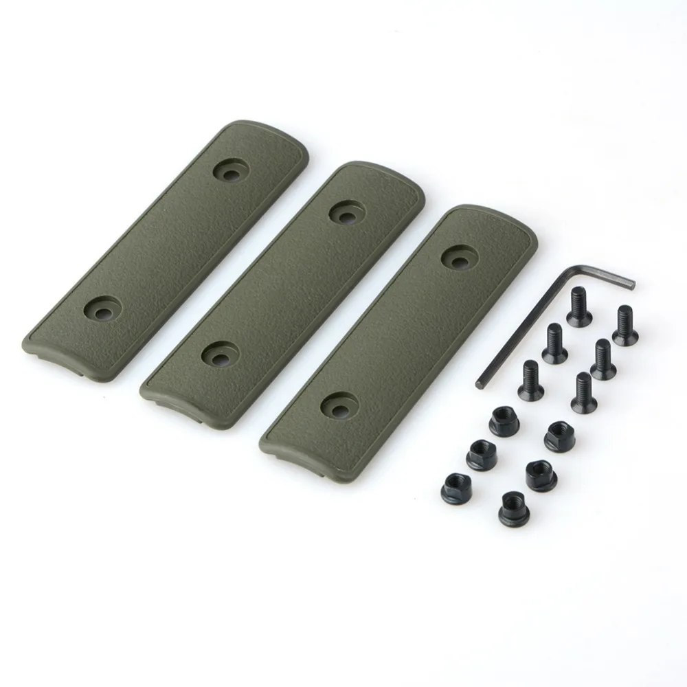 3 шт./компл. Тактический 4 &quotKeymod Rail Handguard Panel Cover Key Mod защитные полимерные Охотничьи
