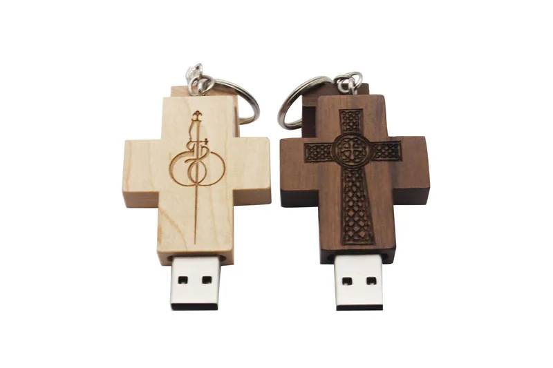 JASTER USB 3,0 логотип клиента деревянный Флешка usb-накопитель в виде деревянного Креста флеш-накопитель карта памяти 8 ГБ 16 ГБ 32 ГБ флеш-накопитель брелок подарок