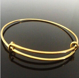 Фабричная поставка простые серебряные проводки браслеты для бисероплетения или