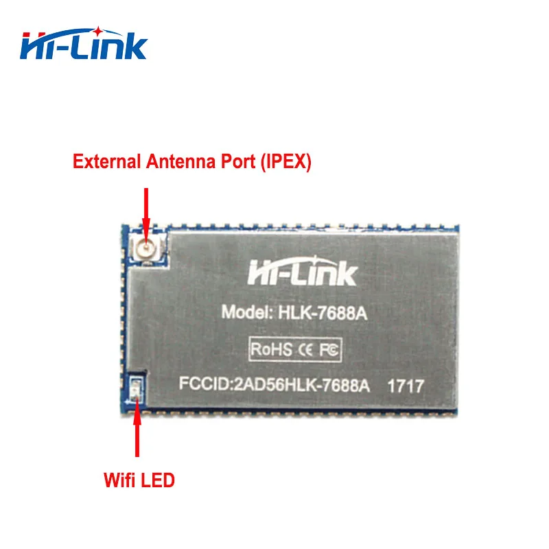 Беспроводной встраиваемый Wi-Fi модуль MT7688 2 шт./лот маленький размер HLK-7688A AURT