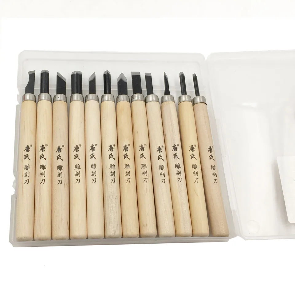 12 шт./компл. ручной нож для вырезания по дереву резцы инструменты Наборы