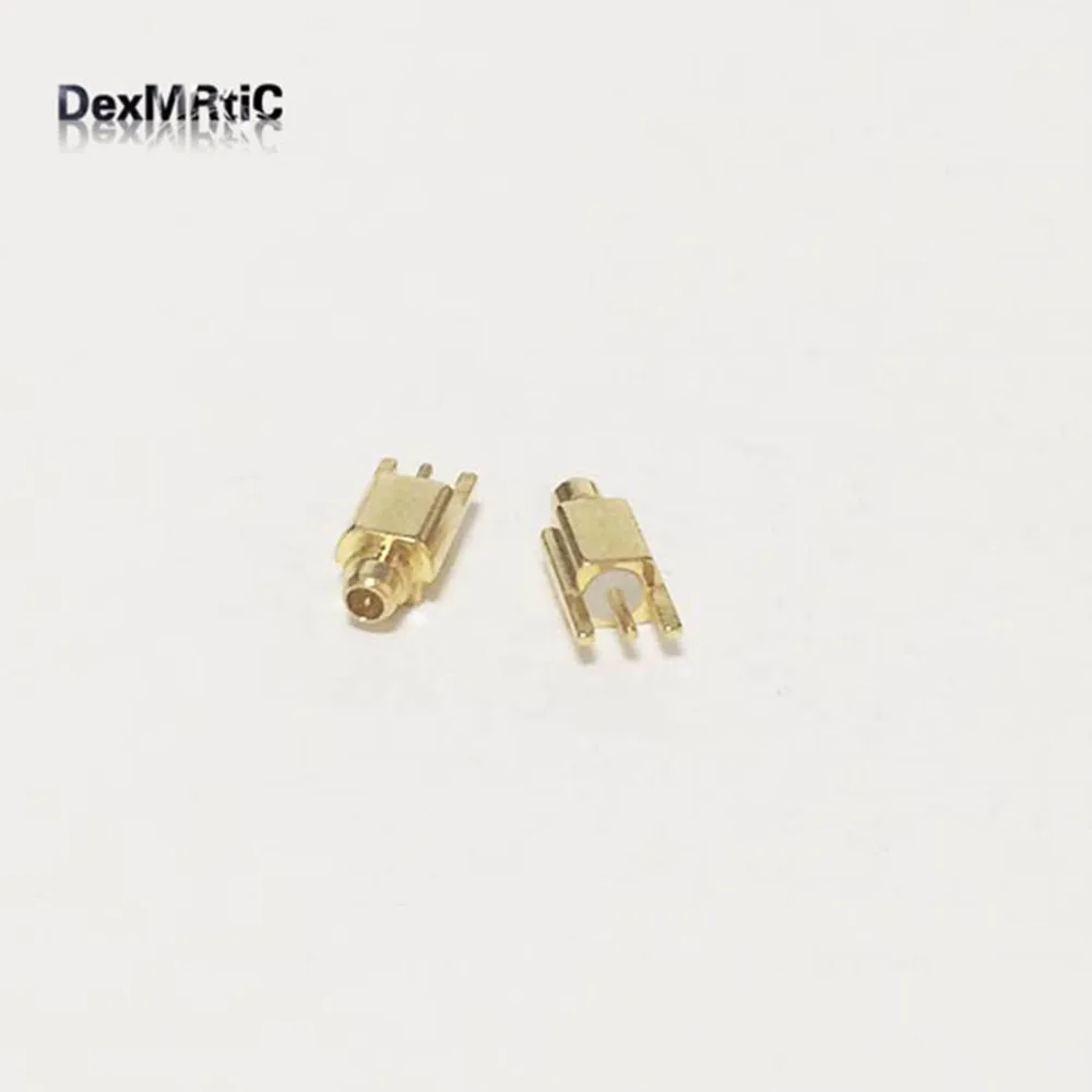 1 шт. MMCX штекер RF коаксиальный соединитель PCB mount прямой позолоченный новый