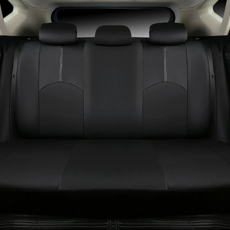 

HuiER Universal Car Seat Covers 4 Seasons Universal PU Leather Wear-resistant Car Seat Protector Auto Accessories Interior