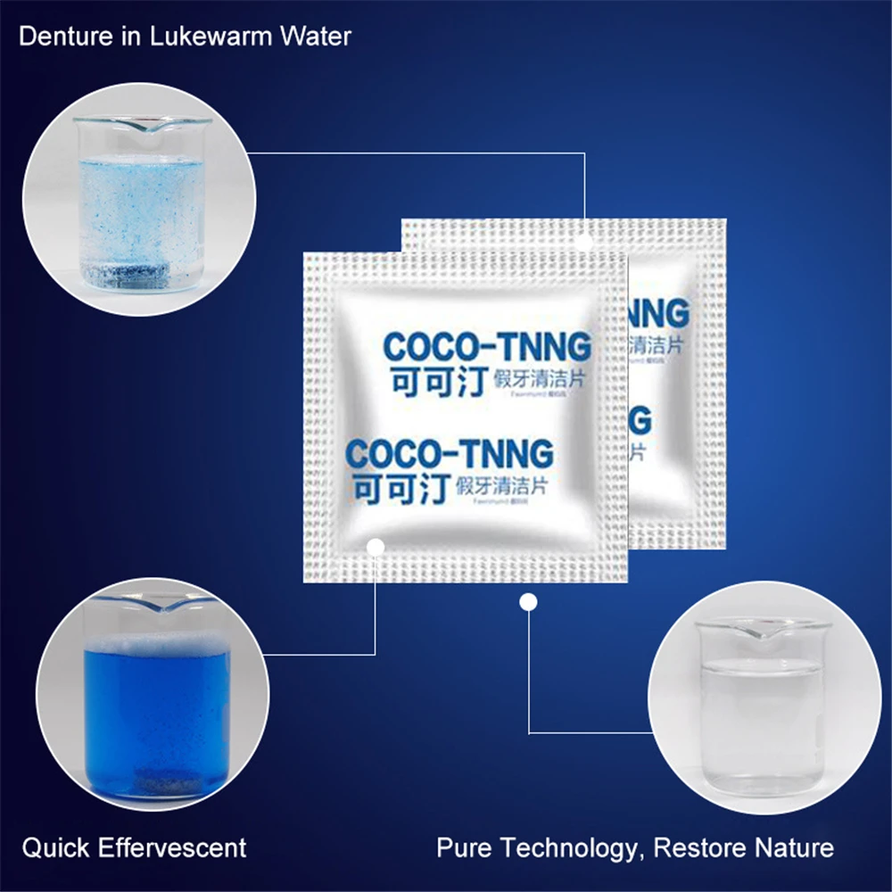 FAWNMUM протез очистки Планшеты 24 вкладки антибактериальные таблетки зубной