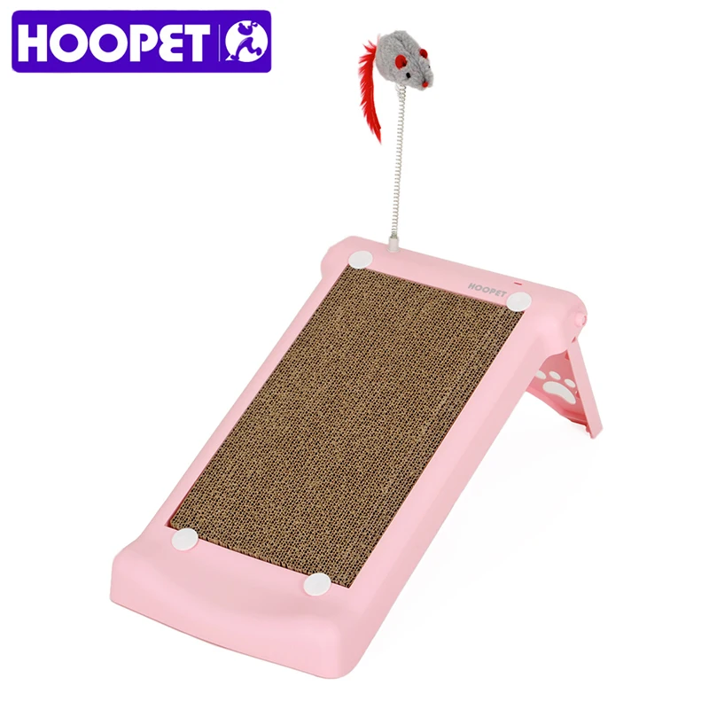 Игрушка для домашних животных HOOPET, Когтеточка для кошек, шлифовальная Когтеточка для ногтей, гофрированная бумага, забавная игрушка для кошек, котенок, мягкая мышь