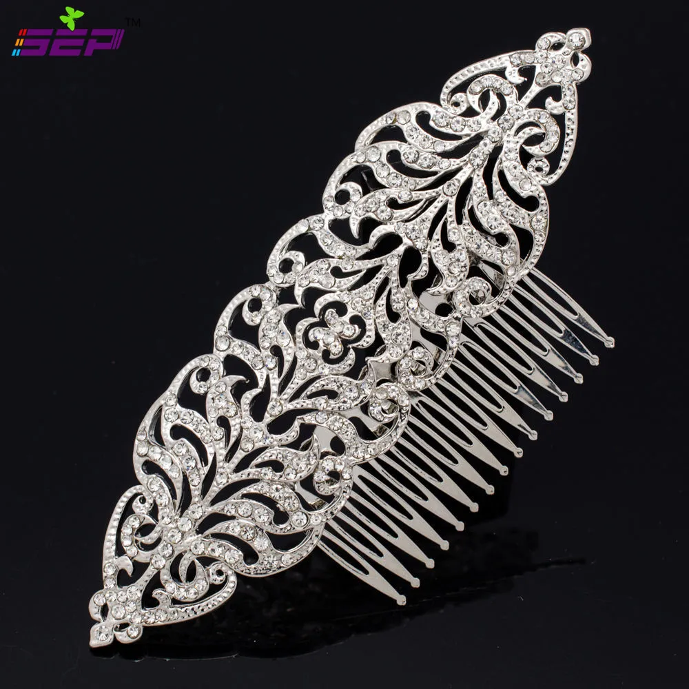 Свадебные украшения для волос аксессуары заколки со стразами и кристаллами